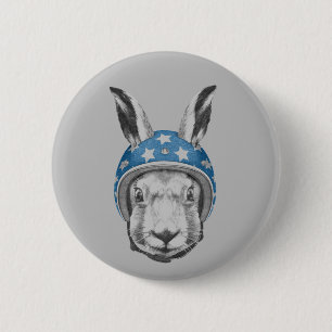 Rabbit Daredevil 6 Cm Round Badge