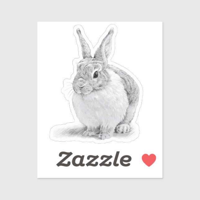 Rabbit Day Pencil Drawing (Sheet)