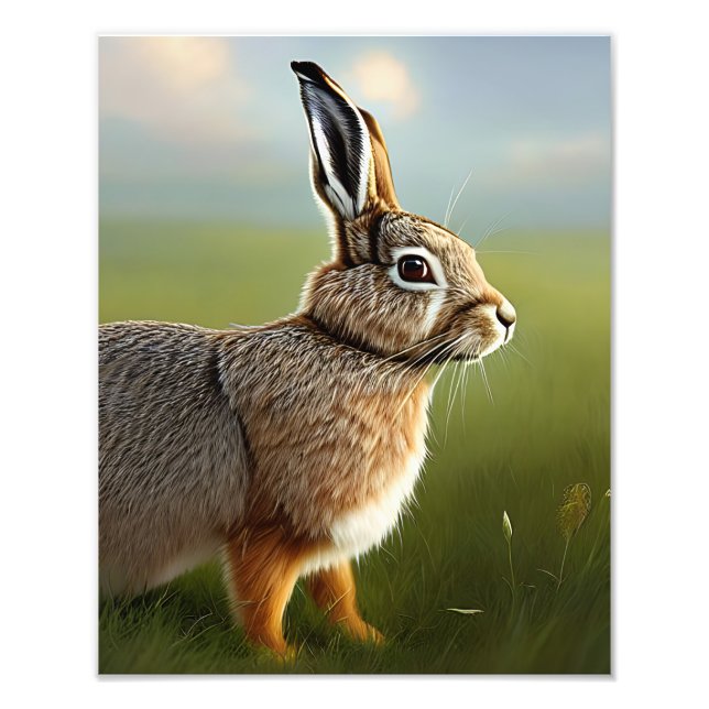 rabbit digital photo enlargement (Front)