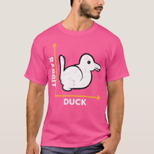 Rabbit Duck Graph Funny Optic Visual Illusion T-Shirt