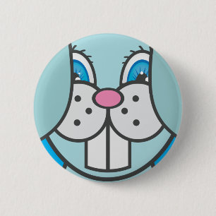 Rabbit - Easter 6 Cm Round Badge