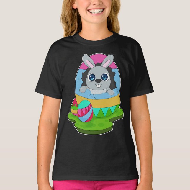Rabbit Easter Easter egg T-Shirt (Front)