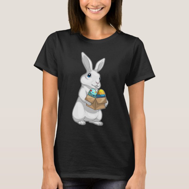 Rabbit Easter Easter eggs Box T-Shirt (Front)
