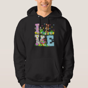 Rabbit Easter Egg Hunt Funny Love Rabbit Easter Su Hoodie