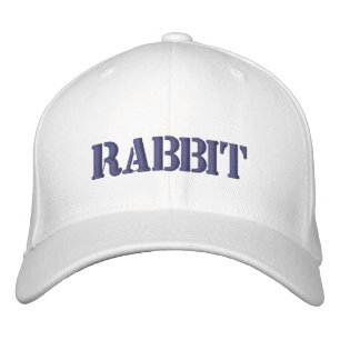 RABBIT EMBROIDERED BASEBALL CAP