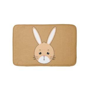 Rabbit face bath mat