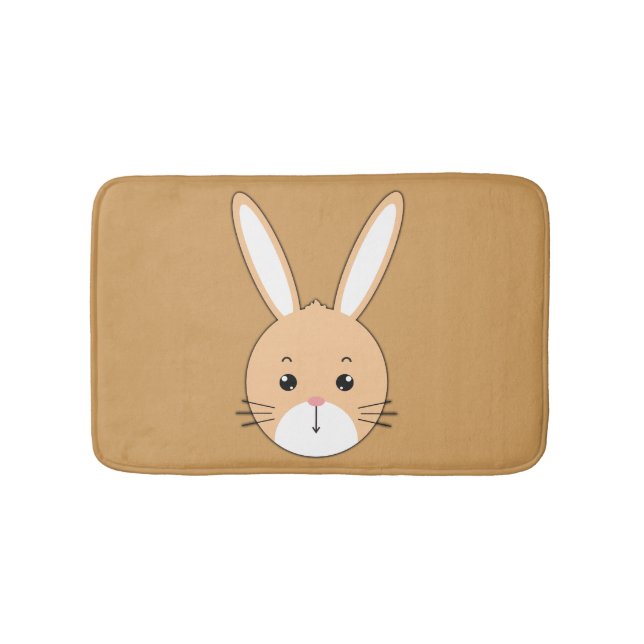 Rabbit face bath mat (Front)