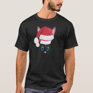 Rabbit Face Graphic Christmas Rabbit Face Costume  T-Shirt