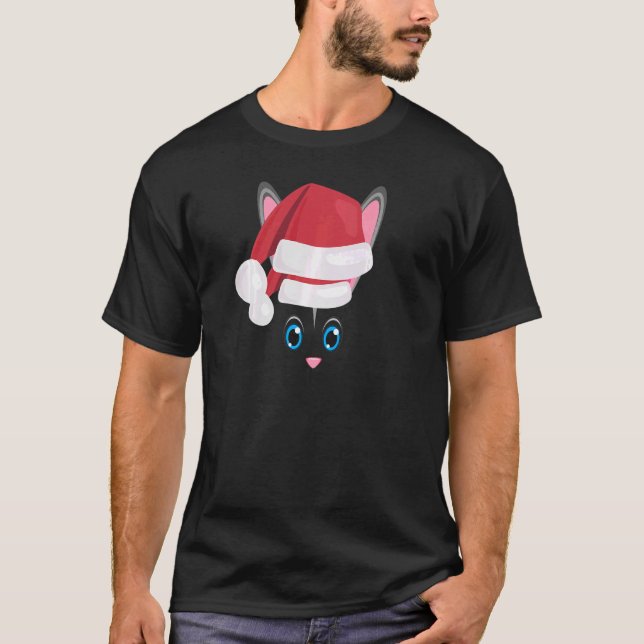 Rabbit Face Graphic Christmas Rabbit Face Costume  T-Shirt (Front)