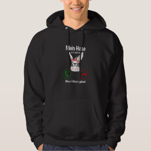 Rabbit Face  Rabbit Calling An Saying Rabbit Hoodie