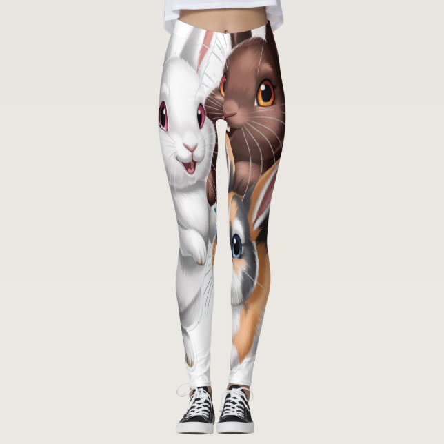 Rabbit family  leggings (Front)