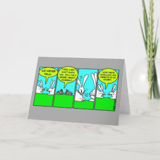 Rabbit Farts (Greeting Card) Card