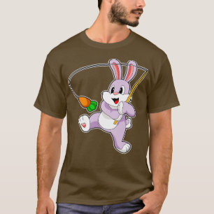 Rabbit Fisher Fishing rod rot T-Shirt