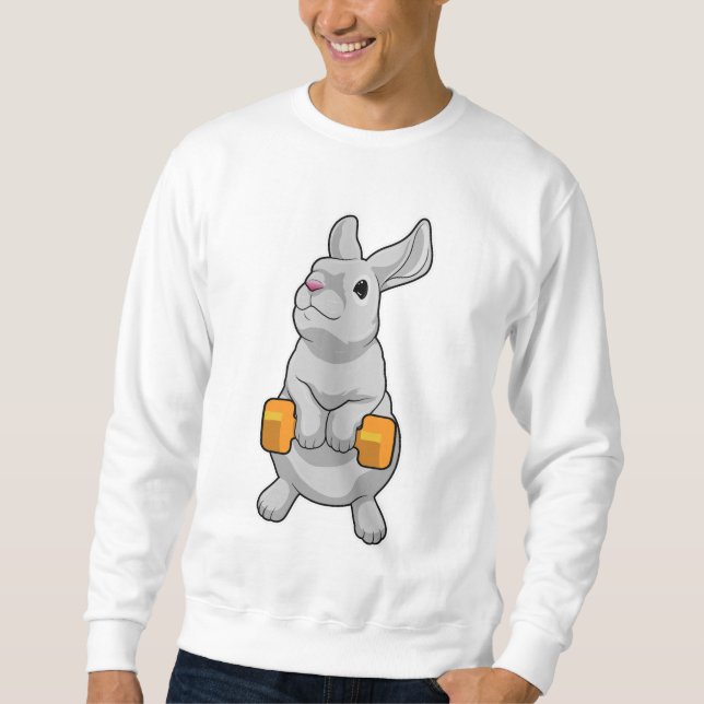 Rabbit Fitness Dumbbell Sweatshirt (Front)