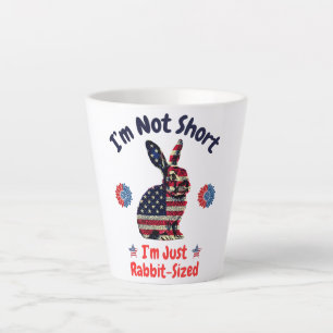 Rabbit Flag America Latte Mug