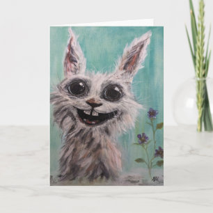 Rabbit Folded Greeting Card