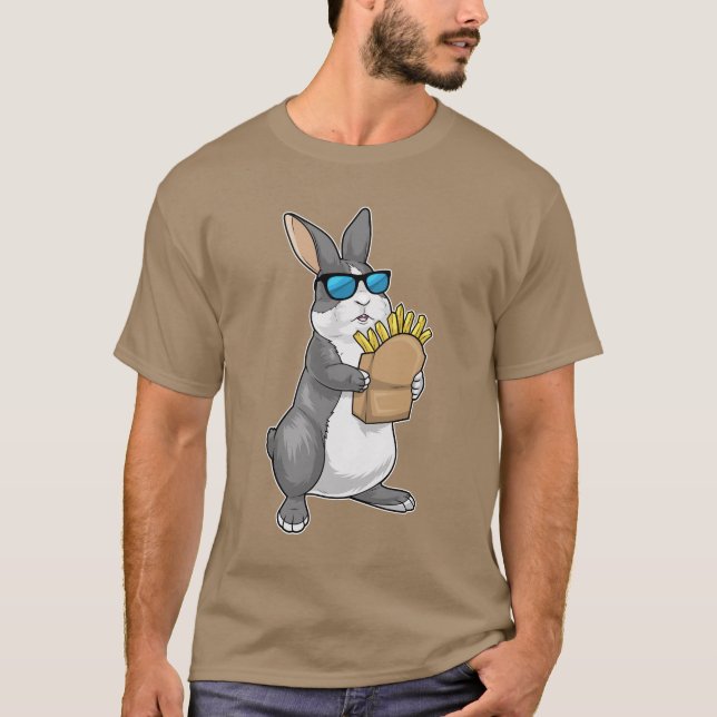 Rabbit French fries T-Shirt (Front)