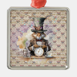 Rabbit from Alice in Wonderland  Metal Tree Decoration
