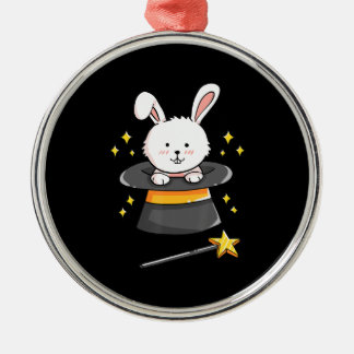 Rabbit Gift|Bunny Magic Wand Magician Wizard Witch Metal Tree Decoration