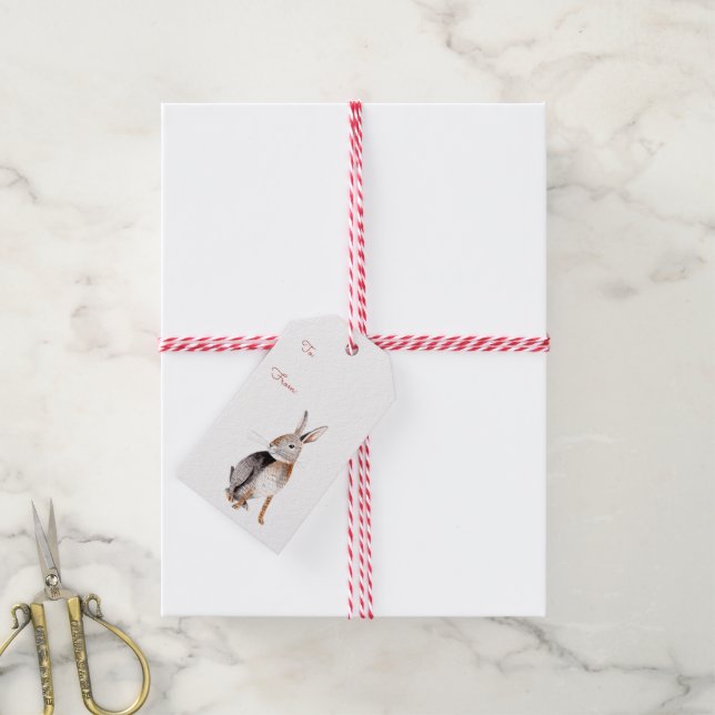 Rabbit  gift tags (With Twine)