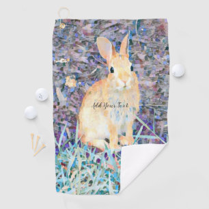 Rabbit golf towel