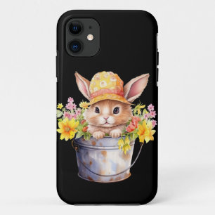 Rabbit Graphic For Girls Floral Spring Time  Case-Mate iPhone Case