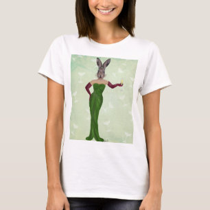 Rabbit Green Dress 2 T-Shirt