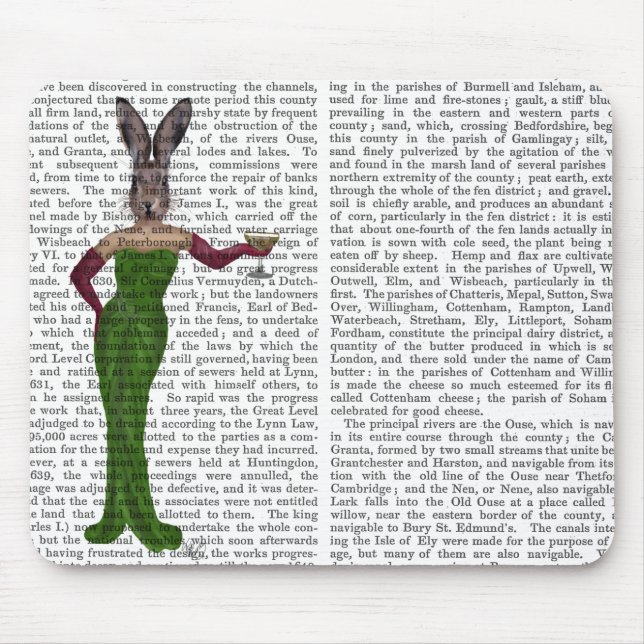 Rabbit Green Dress Mouse Pad (Front)
