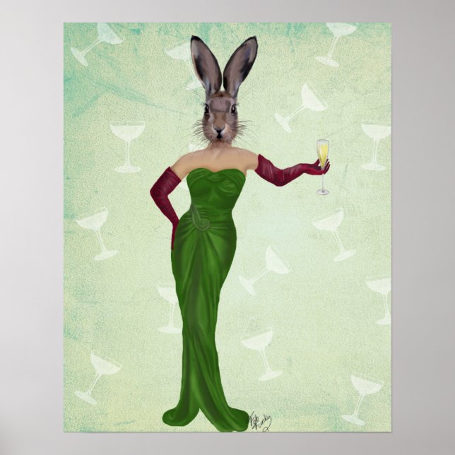 Rabbit Green Dress Poster (Front)