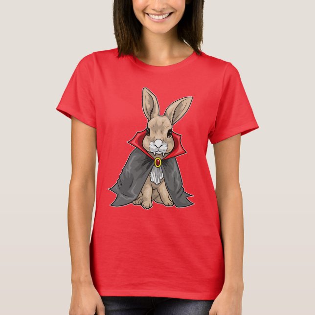 Rabbit Halloween Vampire T-Shirt (Front)