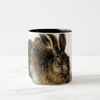 Rabbit Hare in the Snow - Durand Two-Tone Coffee Mug