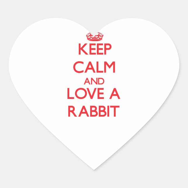 Rabbit Heart Sticker (Front)