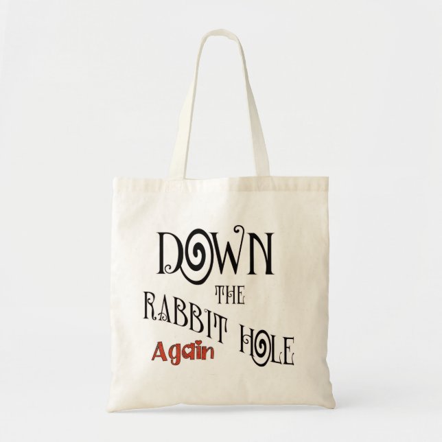 rabbit hole tote bag (Front)
