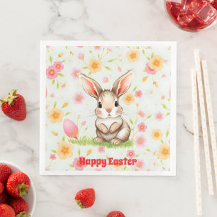 Rabbit Holiday Easter Modern Collection Napkin