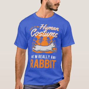 Rabbit Human Costume Halloween Rabbit T-Shirt