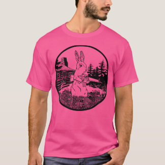 Rabbit Hunter Armed Bunny With Gun Apparel T-Shirt