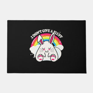 Rabbit I Do Not Give A Fluff Doormat