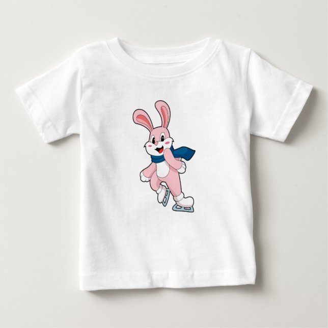 Rabbit Ice skating Ice skates Baby T-Shirt (Front)