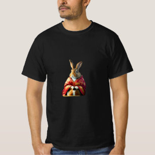 Rabbit in a chinese coat  T-Shirt