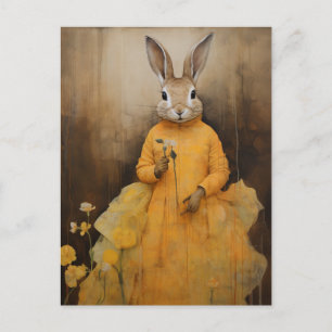Rabbit in a Yellow Dress Postcard