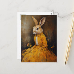 Rabbit in a Yellow Dress Postcard