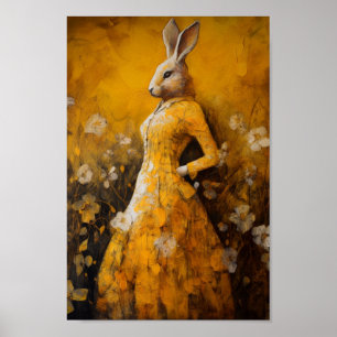 Rabbit in a Yellow Dress Poster