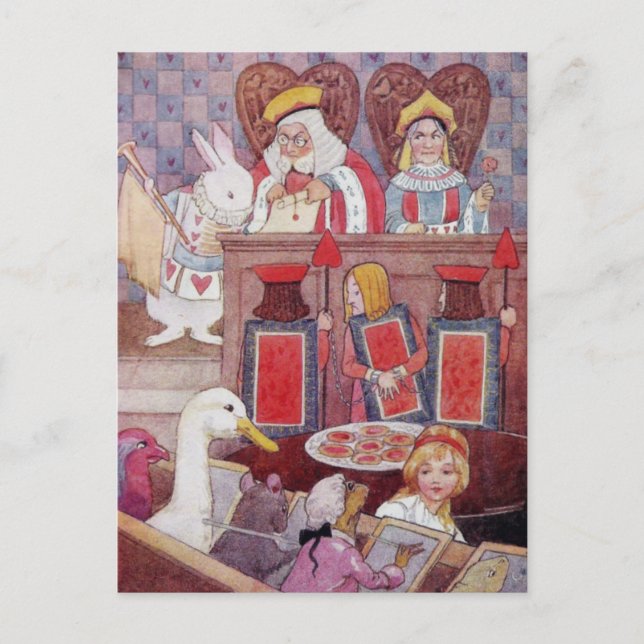 Rabbit in Alice in Wonderland ~ Postcard (Front)