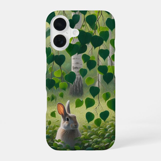 Rabbit in Birch Forest  iPhone Case Slim (Back)