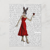 Rabbit in Red Dress