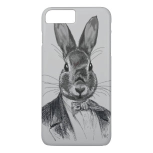 Rabbit In Suit Portrait Case-Mate iPhone Case