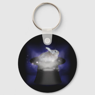 Rabbit  in the Magic Hat Key Ring