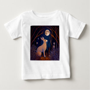 Rabbit in the Moonlight Baby T-Shirt