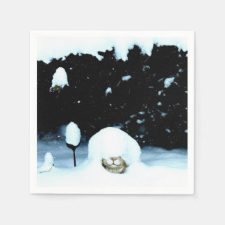 RABBIT IN THE SNOW NAPKIN