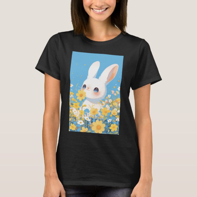 Rabbit in the Sunshine Meadow T-Shirt (Front)